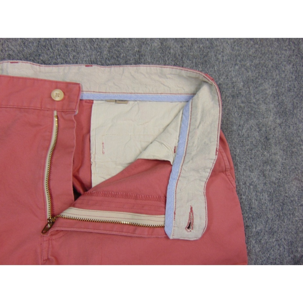 Bills Khakis Pants Mens 34x31 Red Chino Straight Fit Flat Front Made in USA - Picture 8 of 10